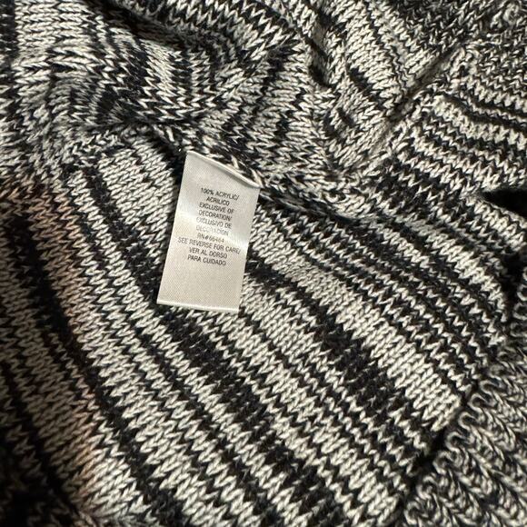 Sandra Darren 3X Black White Cowl Neck Sweater Dress | Long Sleeve | Plus Size - Picture 5 of 5